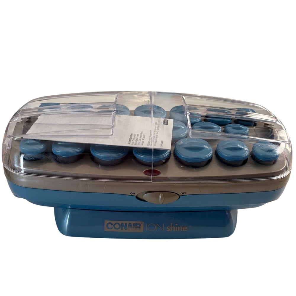 Conair Ion Shine Instant Heat Multi-Sized Rollers CHV26IX Blue 20 Piece Set